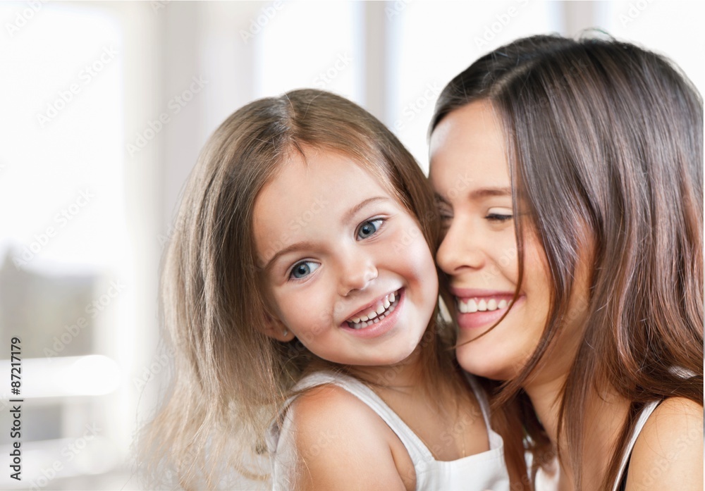 Mum, teeth, hugging. Mum, teeth, hugging.