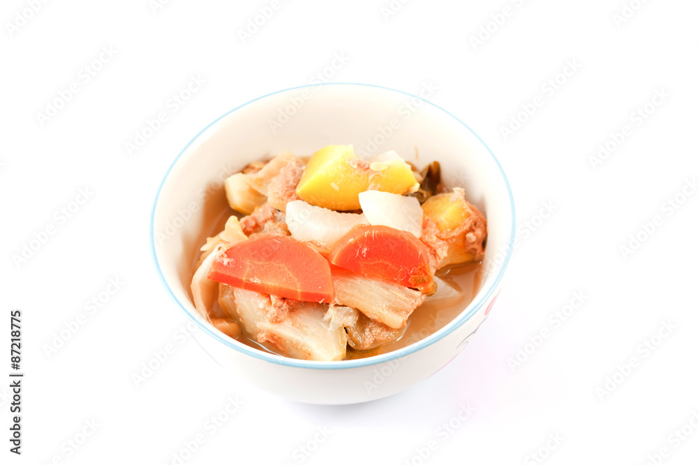 hot and sour soup vegetables : Delicious thai traditional food ( hot and sour soup vegetables : Delicious thai traditional food (