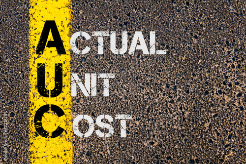 Business Acronym AUC as Actual Unit Cost
