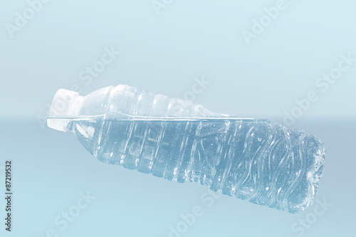 plastic bottle made with color filters, soft focus