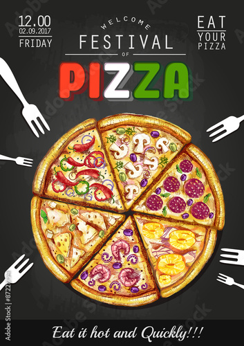 Italiano Pizza poster background