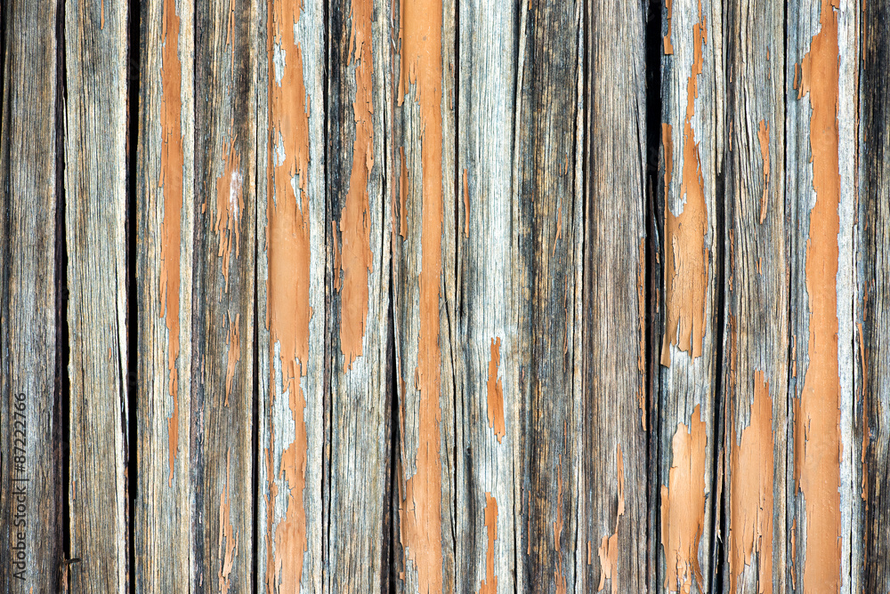 Background texture of a weathered wooden fence Background texture of a weathered wooden fence