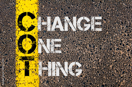Fényképezés Business Acronym COT as Change One Thing