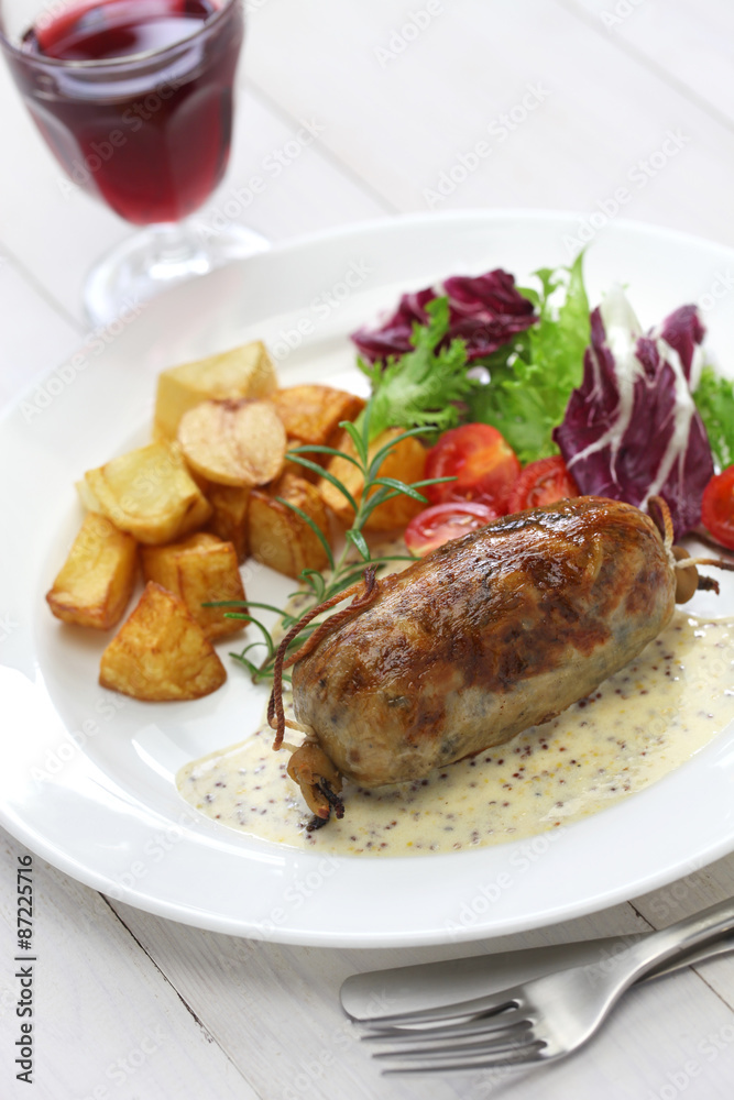 andouillette, french lyonnaise sausage