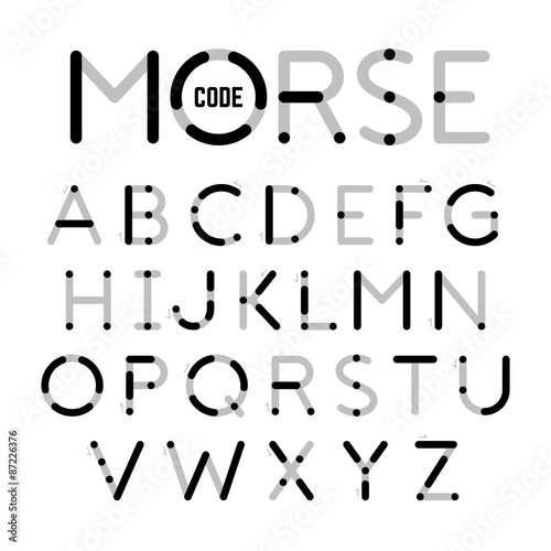 Visual guide learning Morse Code