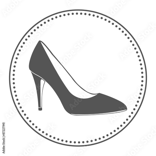 Vintage women shoe label.