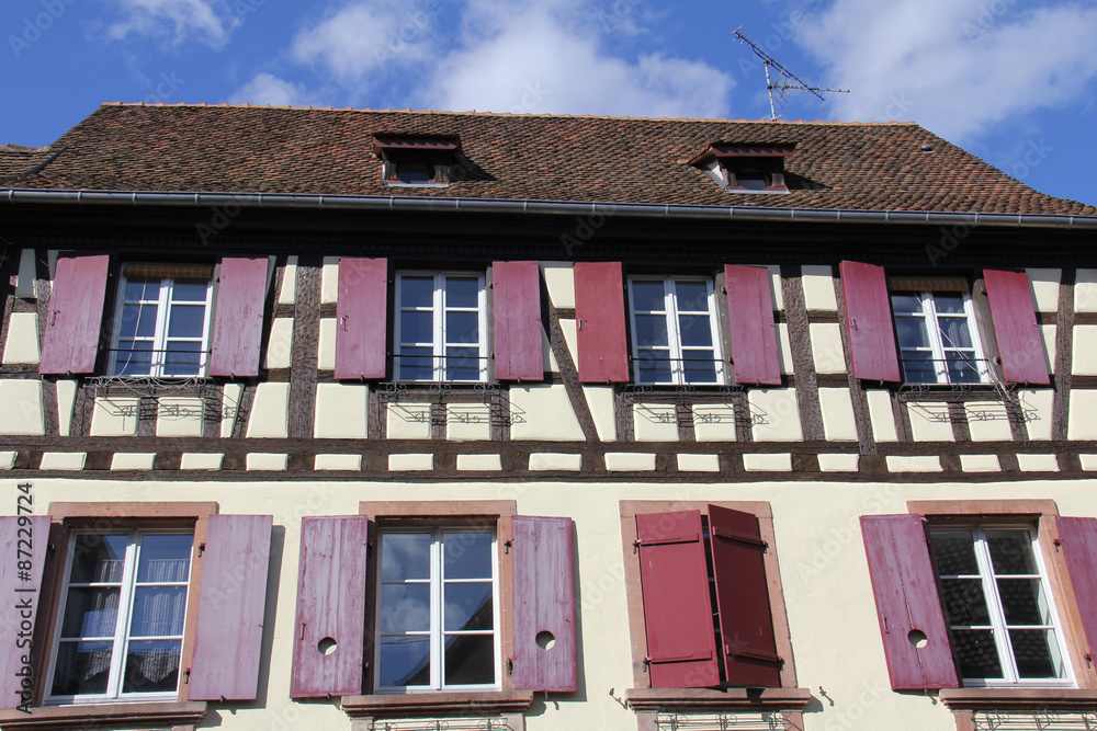 Fototapeta premium Alsace architecture village de Riquewihr
