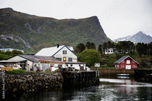 fishing village on Lofoten Islands in Norway