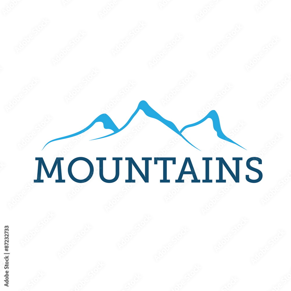 mountains abstract illustration mountains abstract illustration