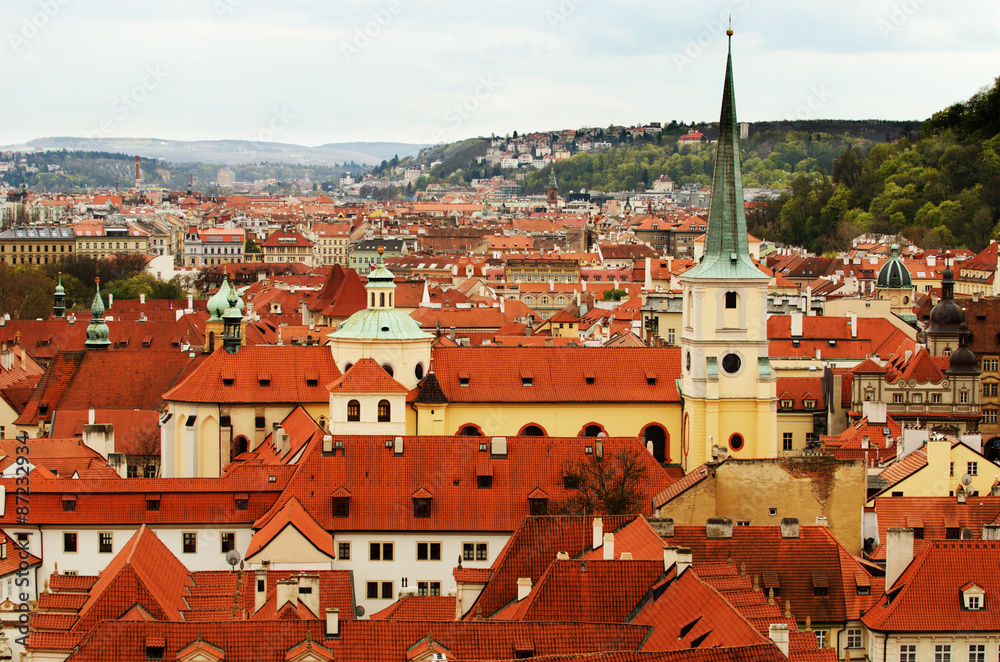 Aerial view of Prague (Czech Republic)
