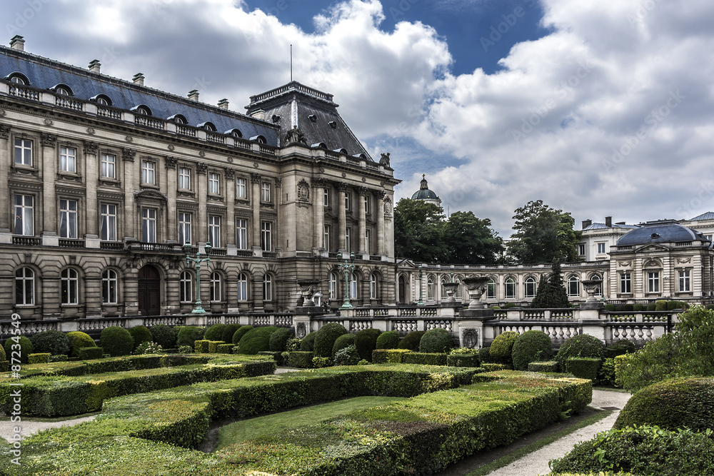 Obraz premium Royal Palace of Brussels (Palais Royal de Bruxelles, 1783-1934).