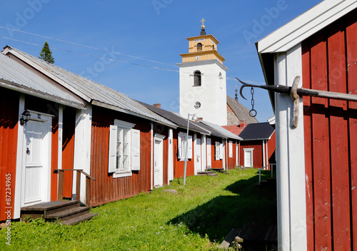 Kyrkstugor i världsarvet i Gammelstaden, Sverige. photo