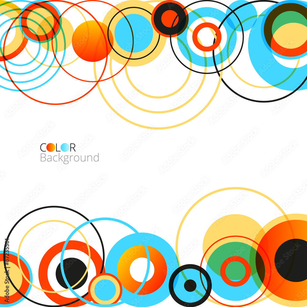 Obraz premium Abstract Colorful Design Circles Background
