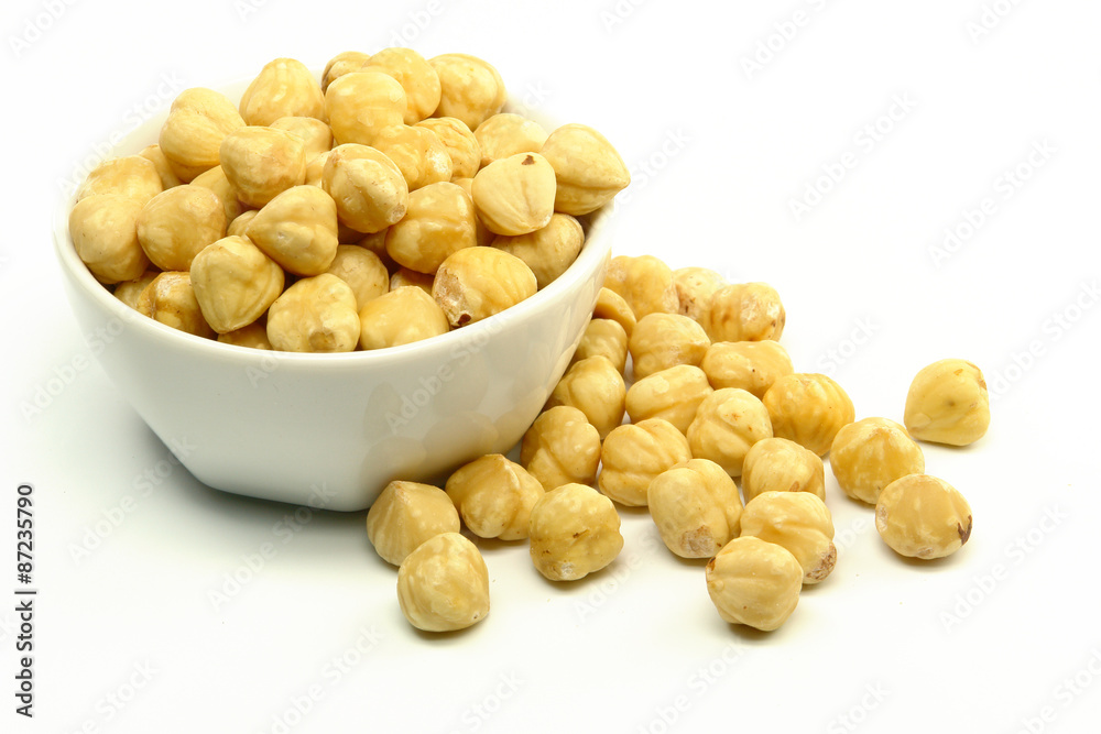 Hazelnuts in Bowl Hazelnuts in Bowl