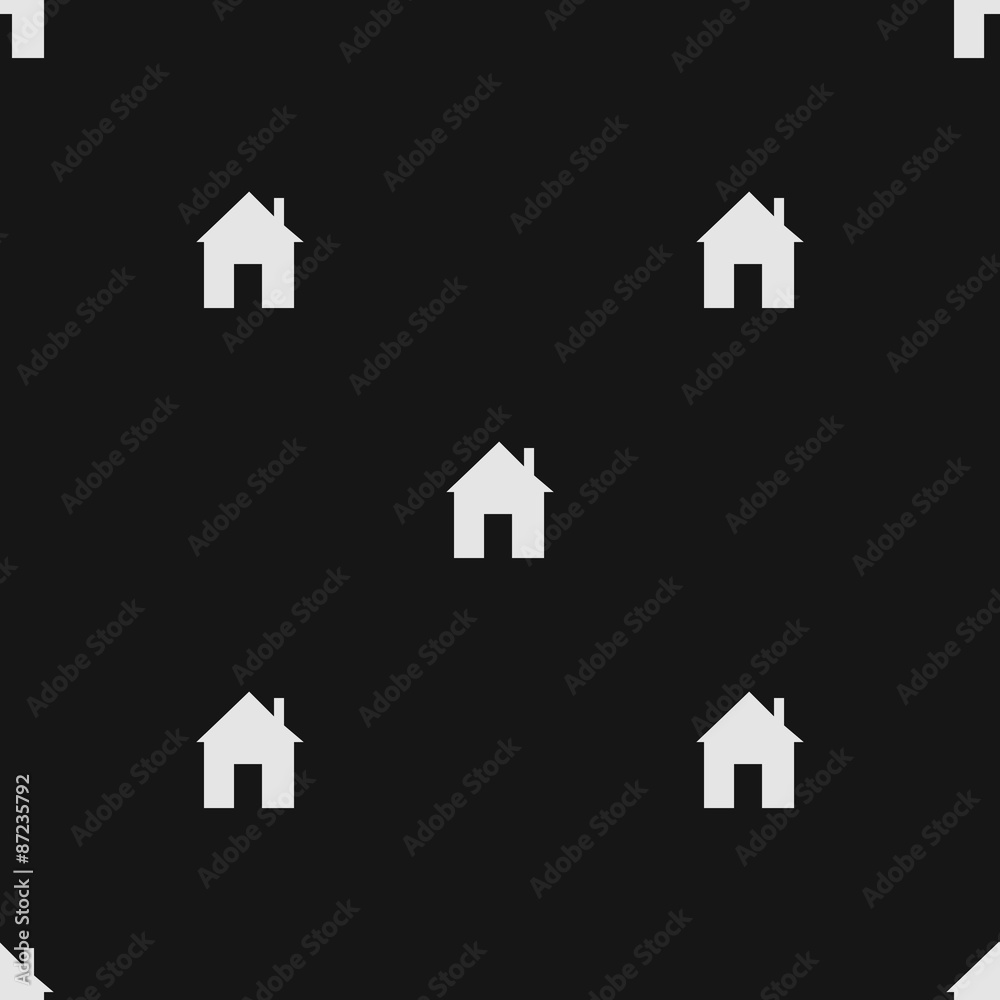 Houses, geometrical vector seamless pattern Houses, geometrical vector seamless pattern