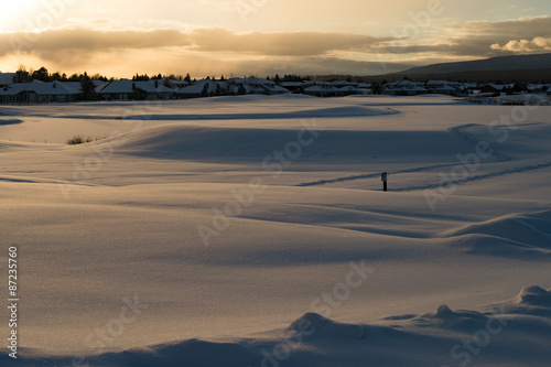 Snow on a ground