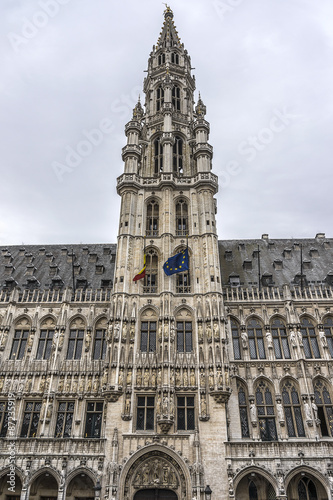 Town Hall  Hotel de Ville . Grand Place  Grote Markt   Brussels.
