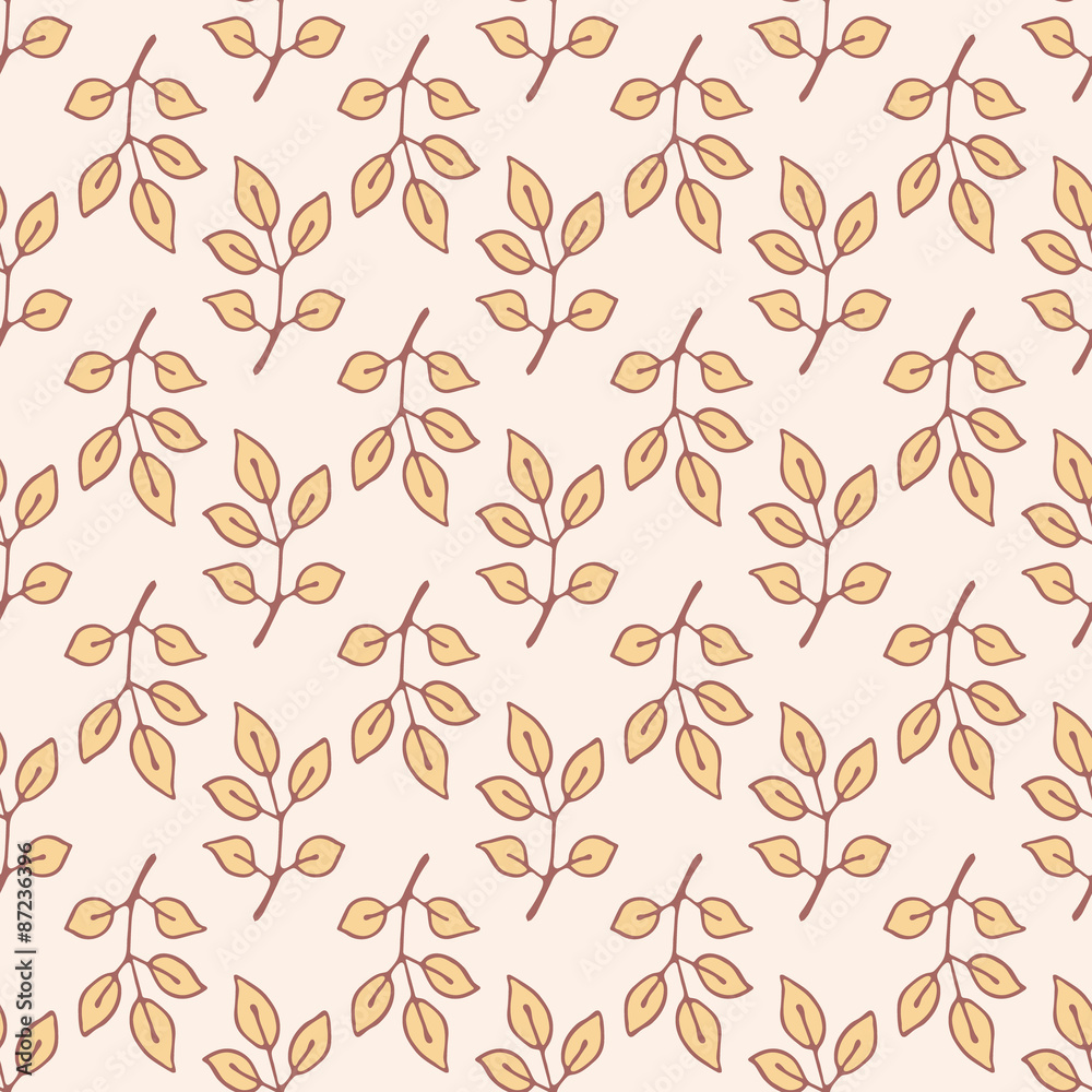 Seamless pattern with leaves. Seamless pattern with leaves.