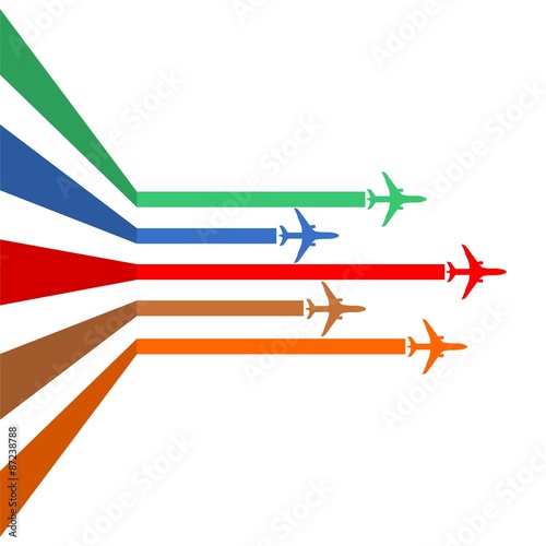 Horizontal Aircraft line