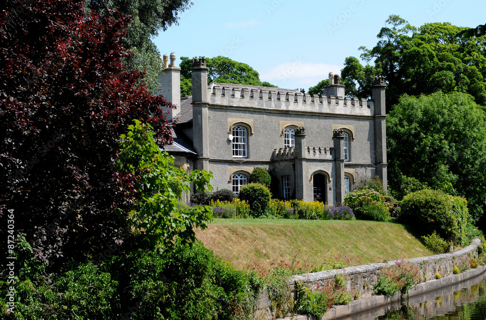 A House beside the Llangollen Canal. A House beside the Llangollen Canal.