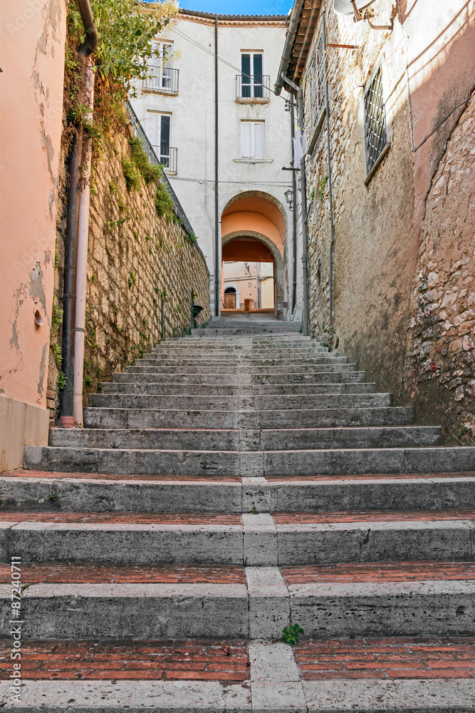 stairway in alley 