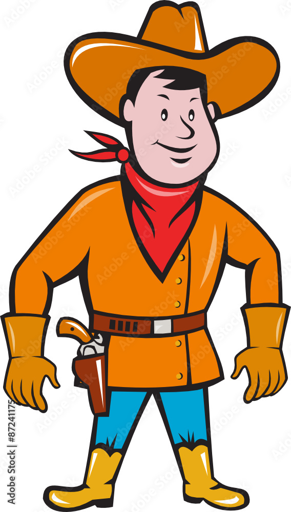 Cowboy Standing Drawing Gun Cartoon
Cowboy Standing Drawing Gun Cartoon