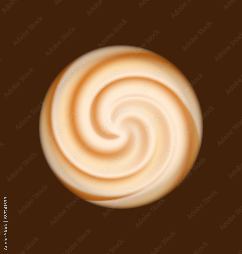 Coffee and milk cream texture Coffee and milk cream texture