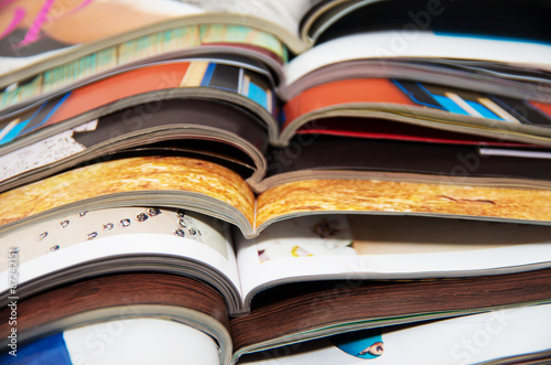 pile of magazines - colorful