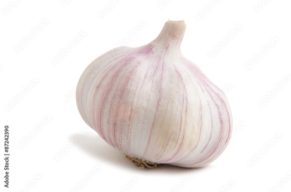 garlic isolated on white background garlic isolated on white background