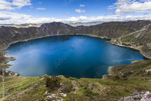 Fototapeta Naklejka Na Ścianę i Meble -  Quilotoa crater lake, Ecuador