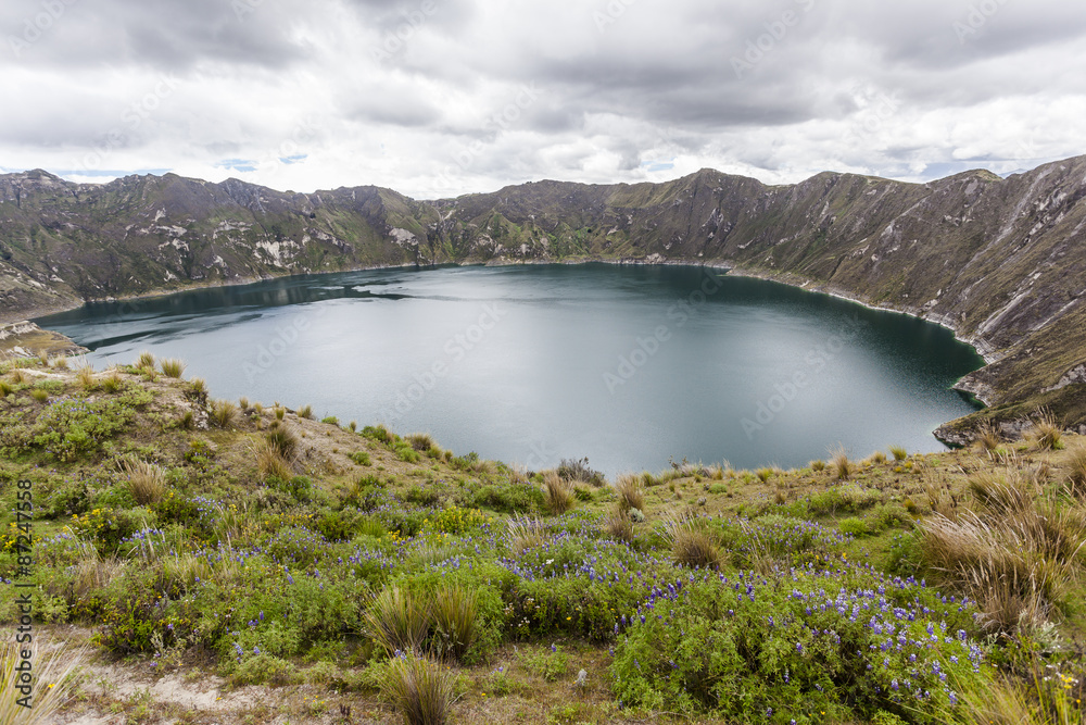 Fototapeta premium Quilotoa crater lake, Ecuador
