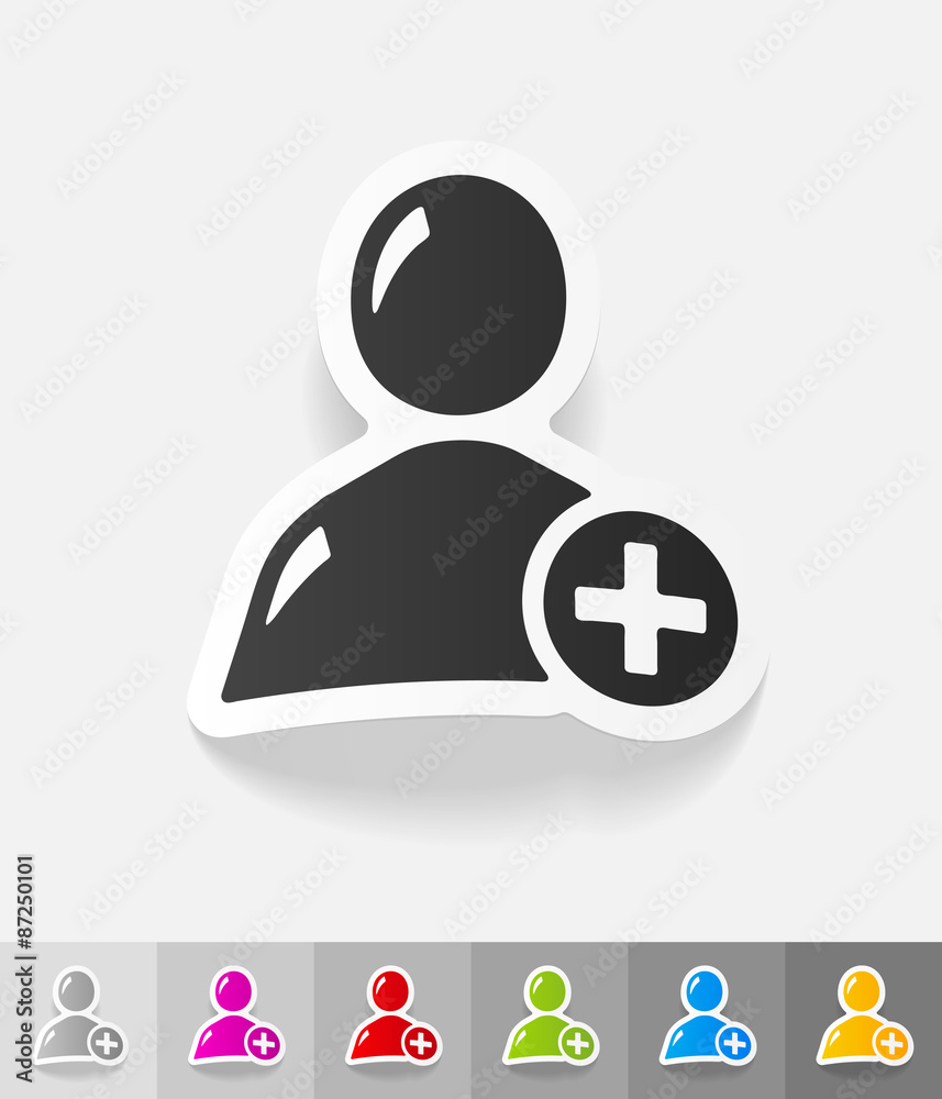 realistic design element. add contact