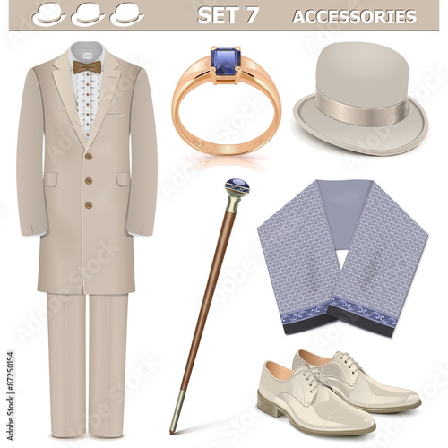 Vector Male Accessories Set 7