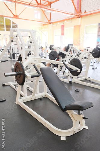 Interior of a fitness