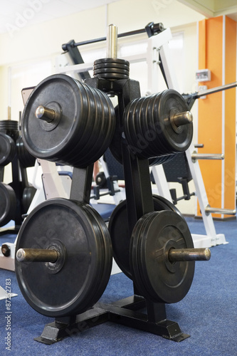 Interior of a fitness hall