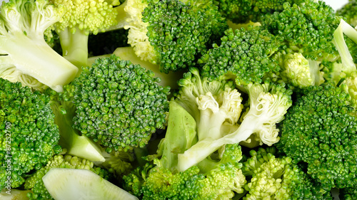 Close up fresh broccoli background texture