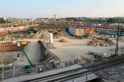 Schienenbaustelle photo