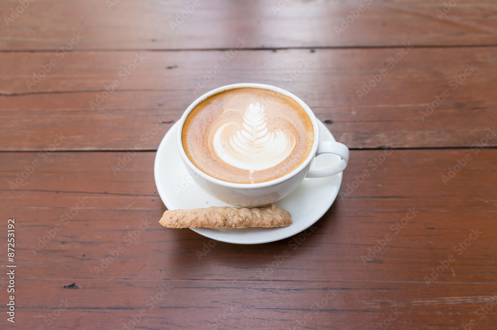 Obraz premium Hot latte coffee