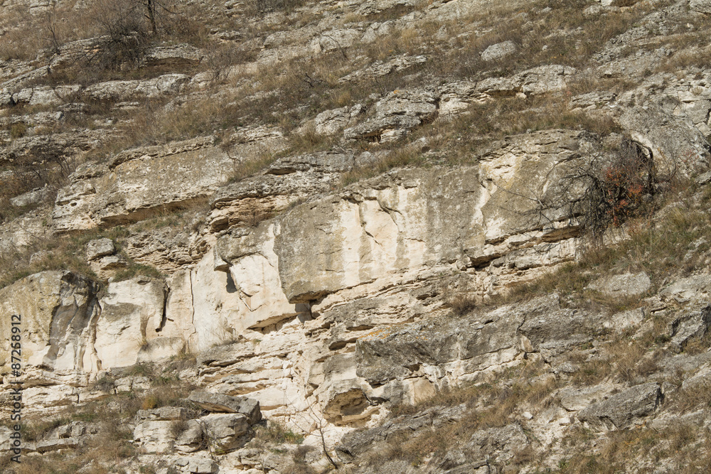 Close up of grey rock.