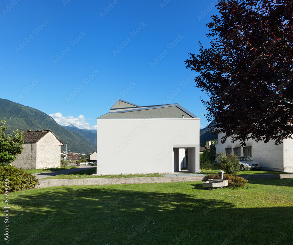 house view from the garden