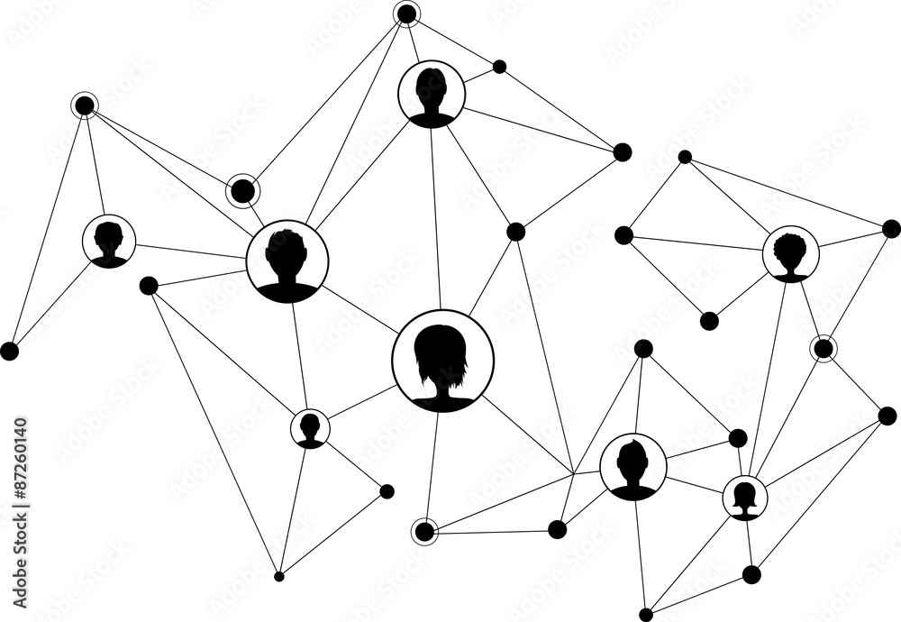 Communication social mesh. Communication social mesh.
