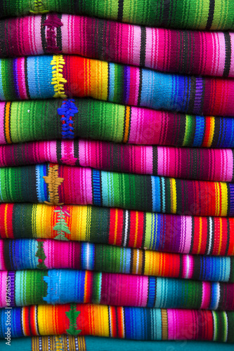 Maya indian textile colors