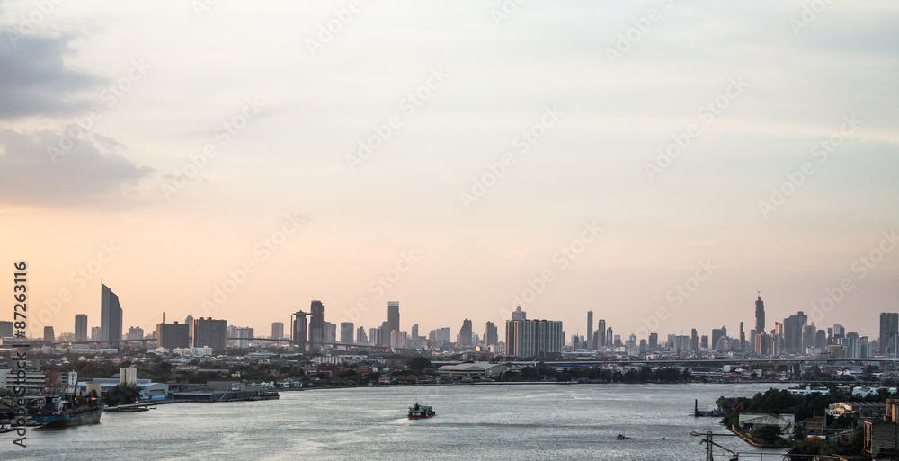 Evening metropolis - Bangkok