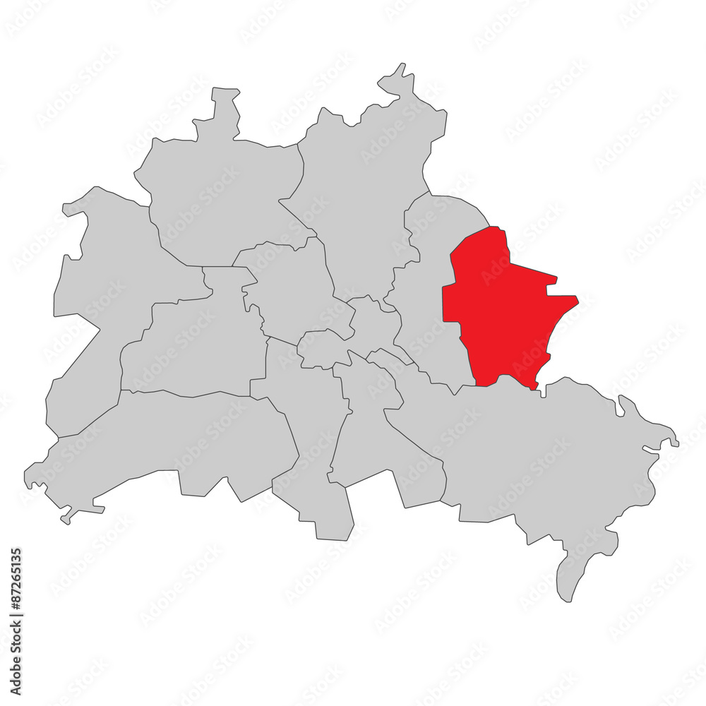 Berlin Marzahn-Hellersdorf - Vektor