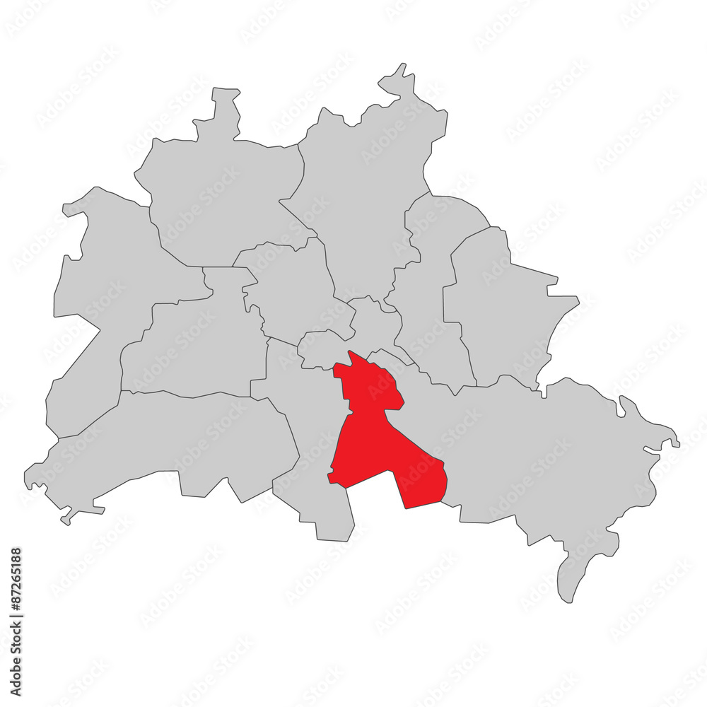 Obraz premium Berlin Neukölln - Vektor