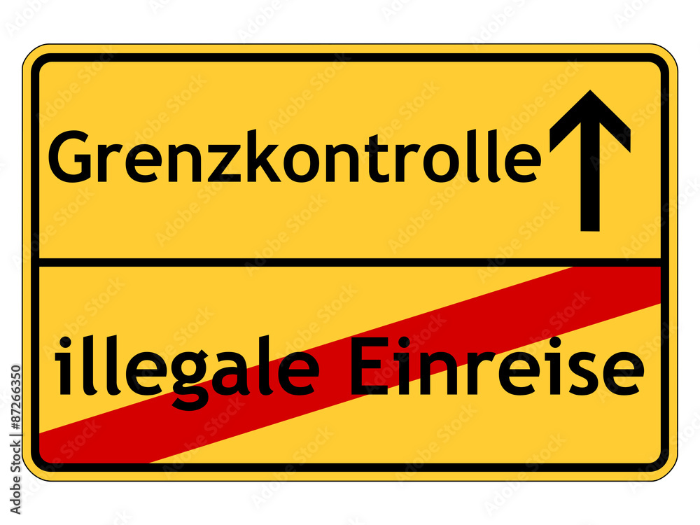 Grenzkontrolle verhindert illegale Einreise Grenzkontrolle verhindert illegale Einreise