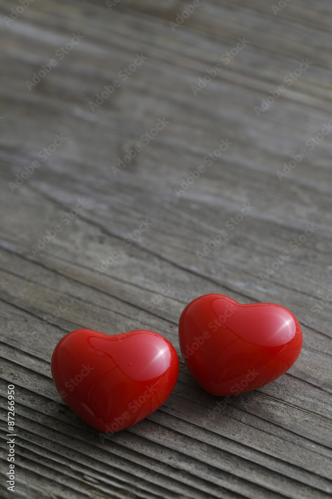 Fototapeta premium Valentine hearts - Stock Image