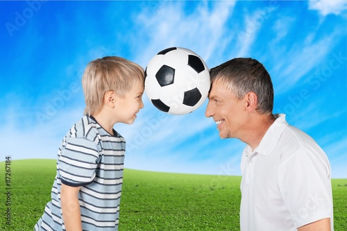 Father, Son, Soccer. © BillionPhotos.com