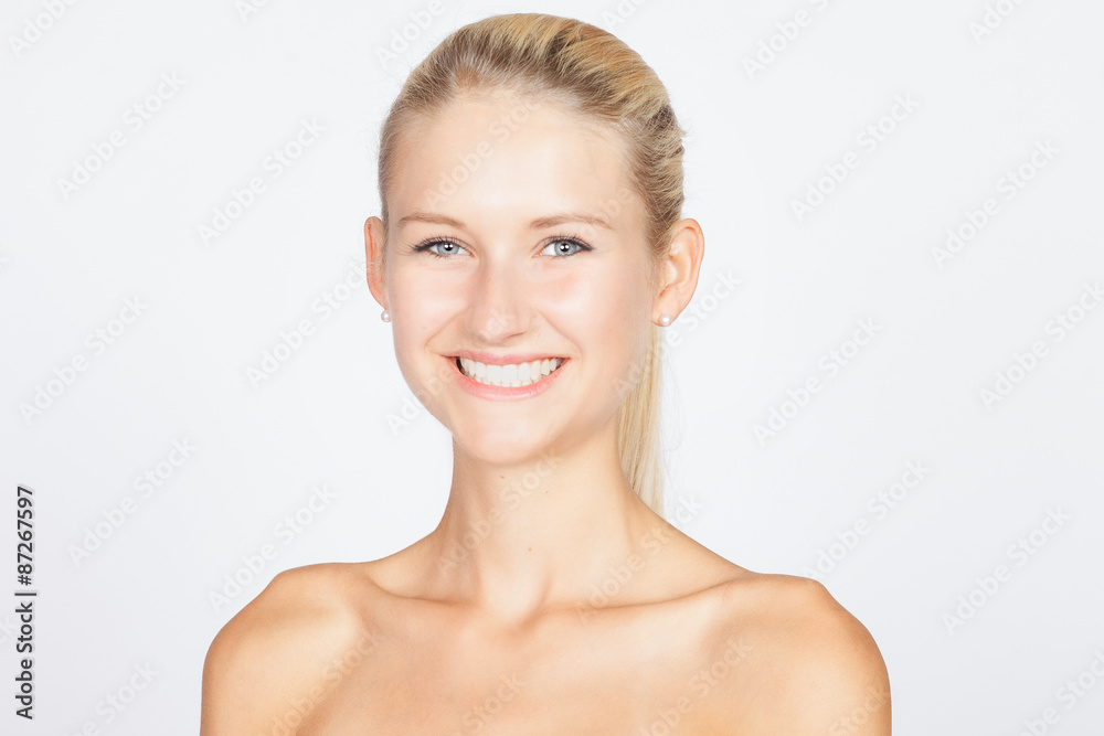 Woman portrait - face closeup Woman portrait - face closeup