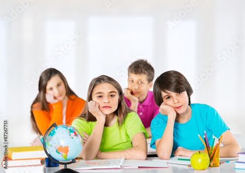 School, group, pile.